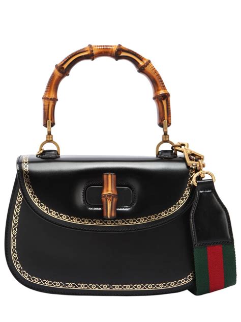 gucci bamboo top handle leather shoulder bag|where to buy gucci bamboo bag.